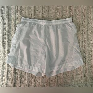 EUC Nike Dri-fit white shorts, not lined, size S